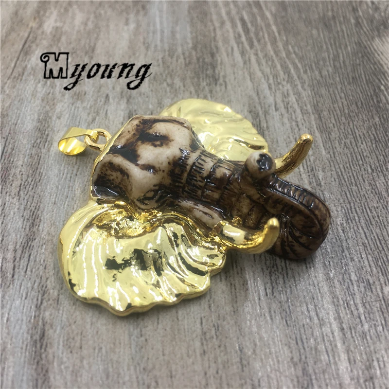 Mammoth Skull Pendants ,Elephant Skull Boho Ethnic pendant Charms For DIY Jewelry Making MY1925