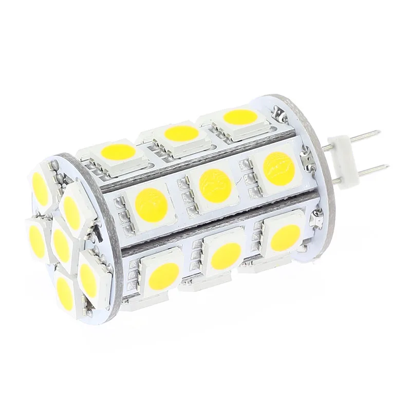 

Led Bulb G4 12V/24V 27LED 5050 SMD Super Bright Boat Bulb Dimmable High Power Small Bulb Warm White/White 1pcs/lot