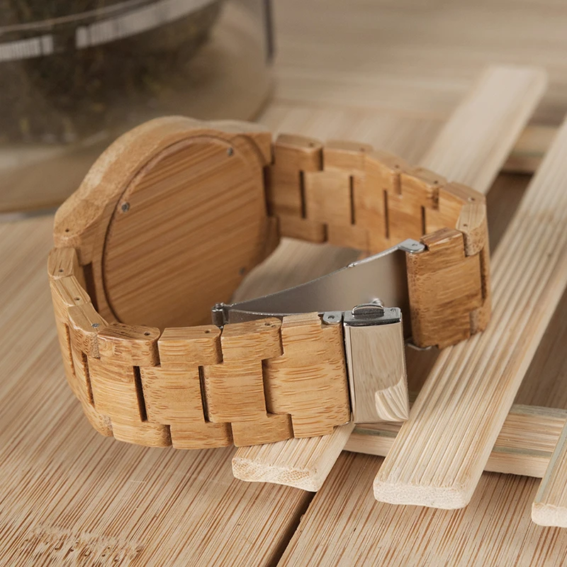 relogio masculino BOBO BIRD Wood Watch Men Top Brand Luxury Wooden Timepieces Personalization Men's Gift Drop Shipping W-D27