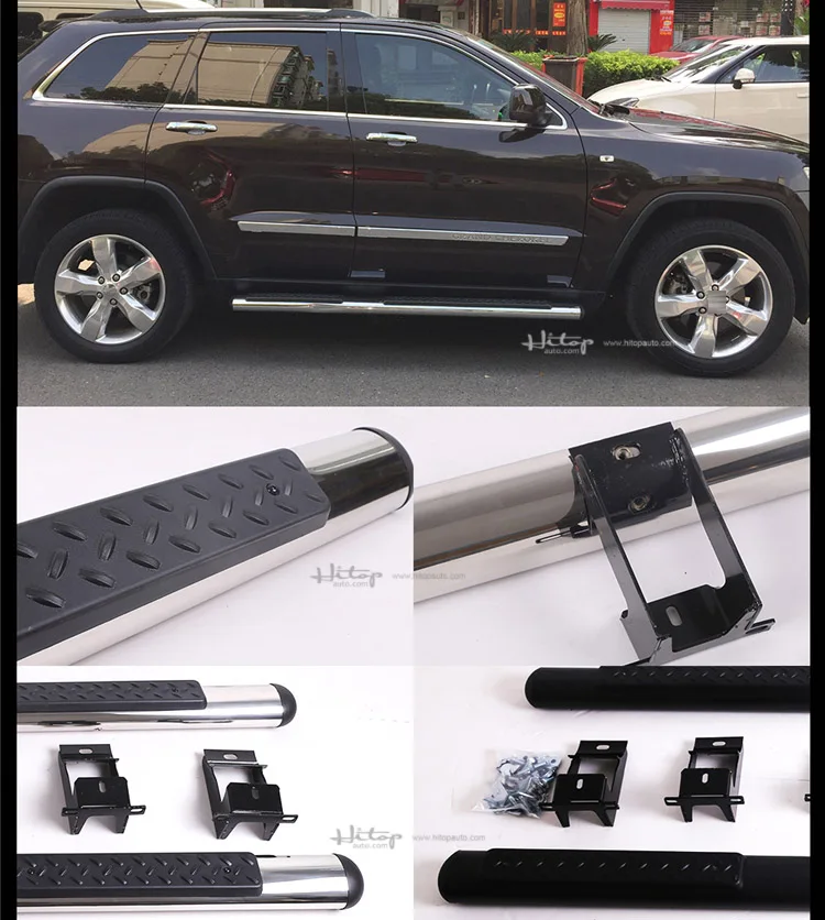 OE model running board side step bar pedal for Jeep Grand Cherokee 2011-2021, thicken bracket, guarantee quality, can load 300kg