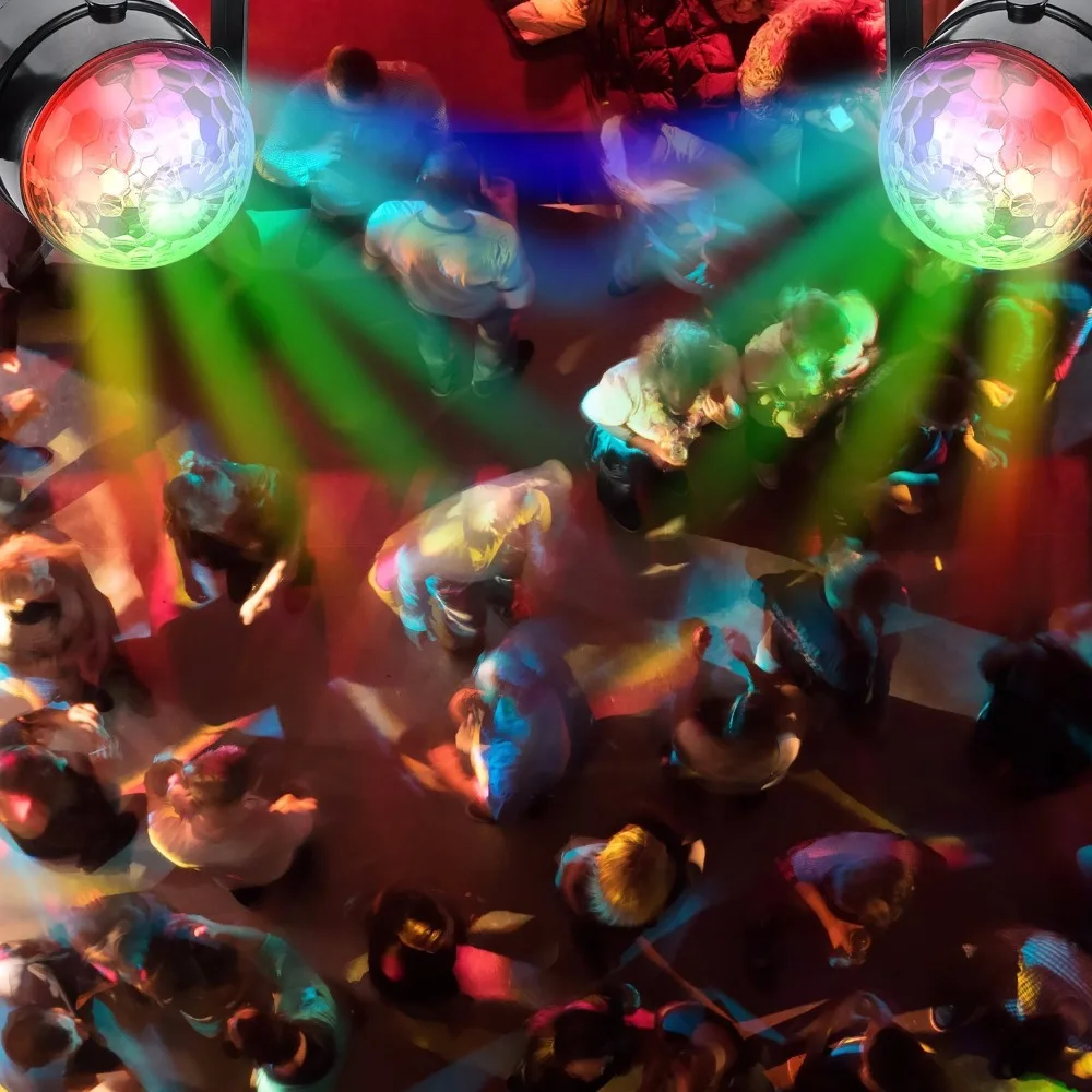 

Mini Magic Ball Voice-activated LED Voice comtrol Magic Ball Stage DMX Lighting Effect Home Entertainment