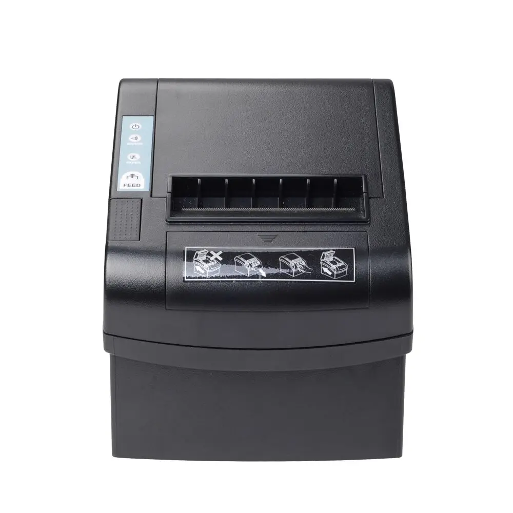 80mm Thermal Receipt PrinterUSB+LAN+RS232 Port Interface POS Printer With Cutter