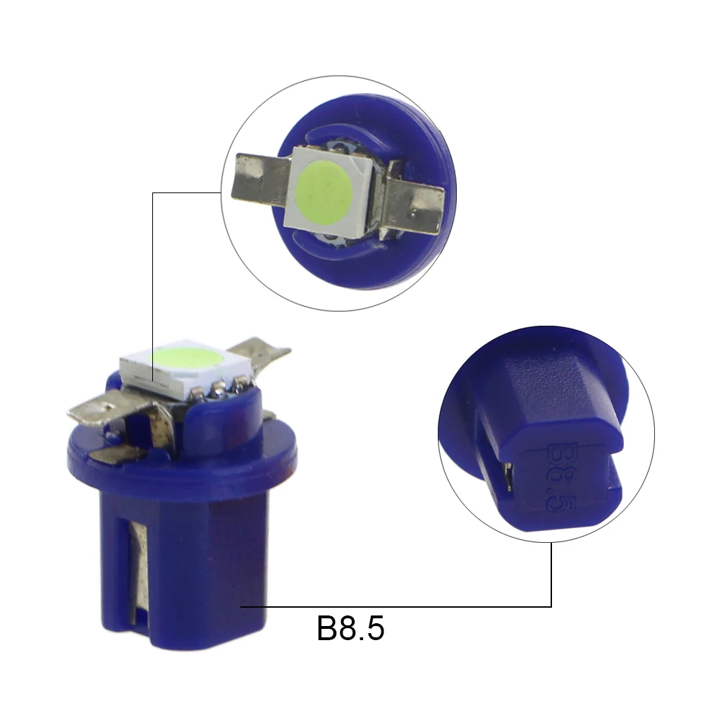 KEIN 8 قطعة B8.3 B8.4 B8.5D 509T B8.5 Led سيارة السيارات 1 SMD T5 مصباح أداة السيارة داش لوحة القيادة ضوء لوحة أداة إشارة لمبة