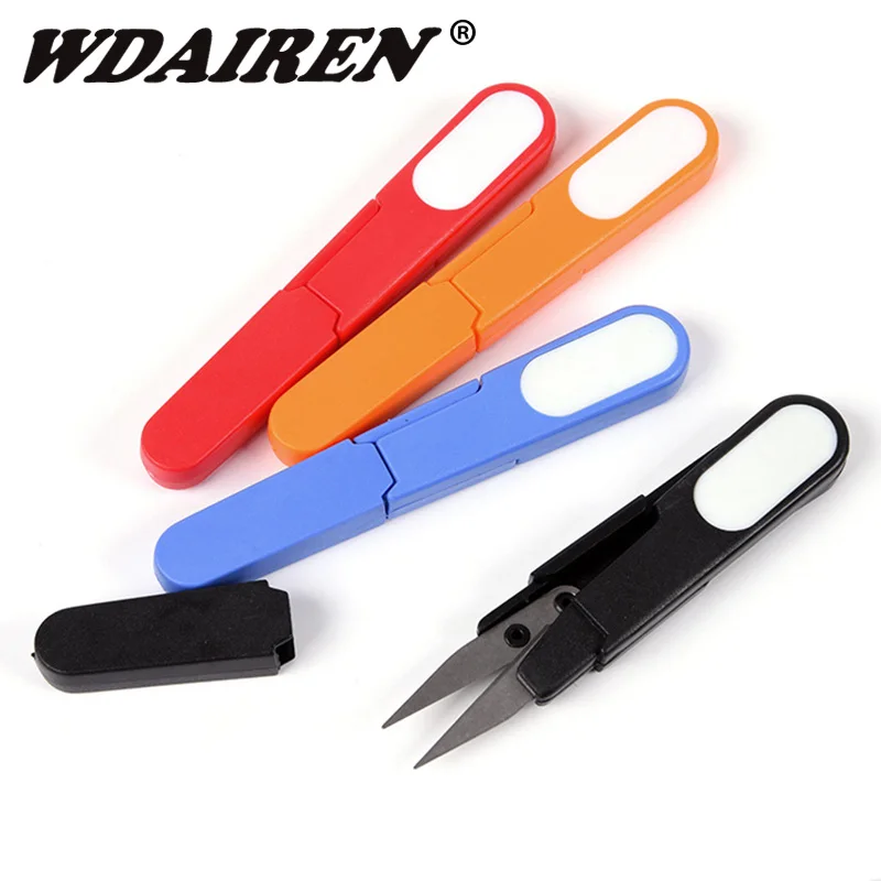 1Pcs Portable Stainless Steel Fish Use Scissors Accessories Folding Fishing Line Cut Clipper Fishing tool Scissor Tackle