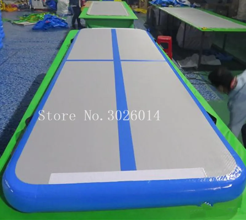 Estera inflable para gimnasia, pista de aire de 7x1x0,2 m, esteras de entrenamiento para suelo de aire de 8 pulgadas de espesor para gimnasia