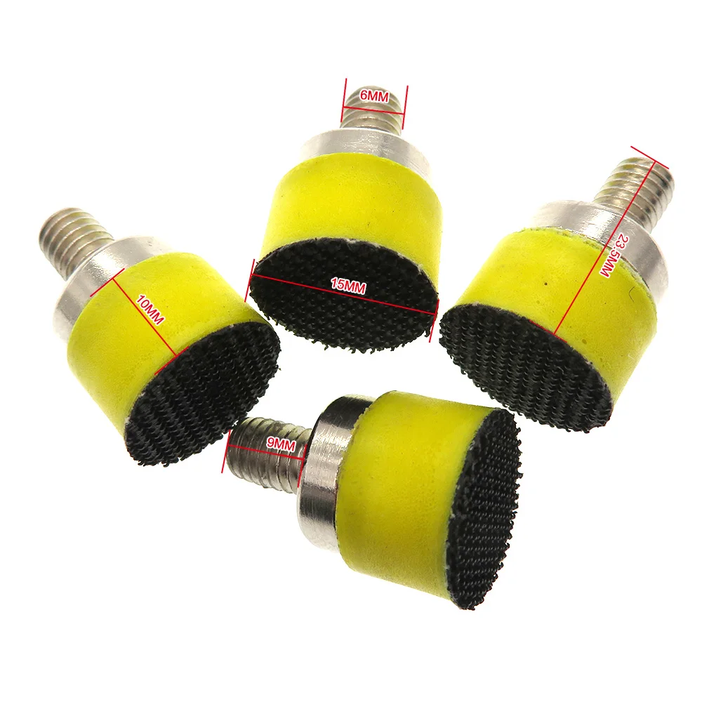 2 Pack 15mm DA Polisher & Sander Pad - M6 Thread - Hook & Loop Random Orbital Backing Plate
