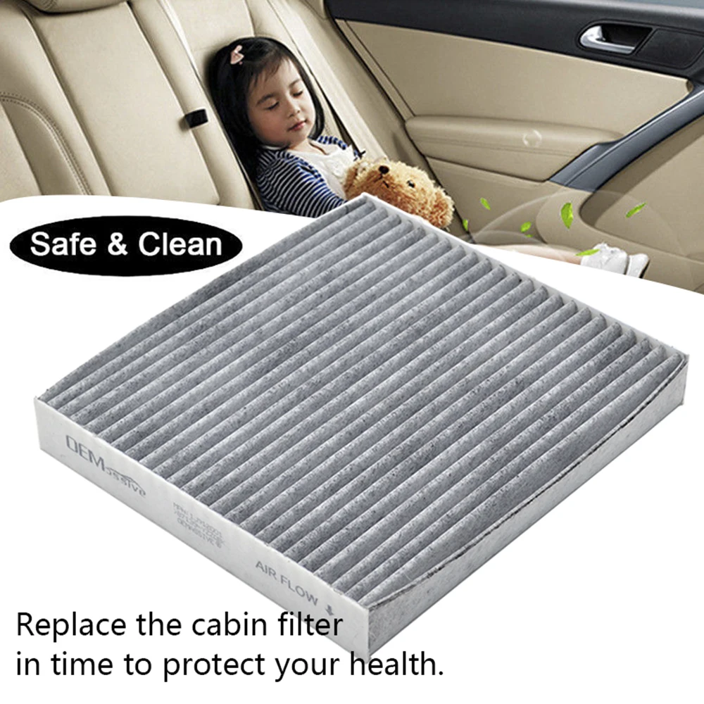 Car Pollen Cabin Air Conditioning Filter Activated Carbon 87139-YZZ08 72880-AJ0009P For Subaru Legacy Outback BM BR 2009 2010