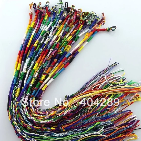 Wholesale lots 30pcs Colorful macrame Friendship Bracelet boys girls gift, B100