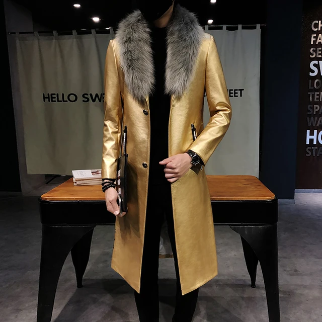 Gold overcoat best sale