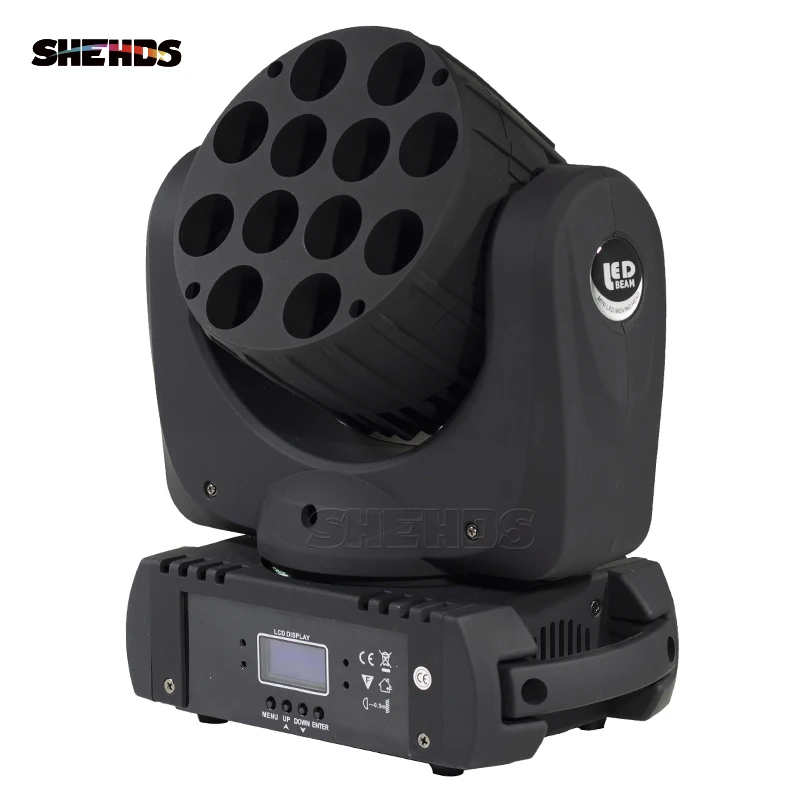 Imagem -03 - Led Beam Moving Head Light Rgbw Quad Led com Excelentes Pragramas Dmx 16 Canais dj Disco Party e Boate 12x12w Pcs