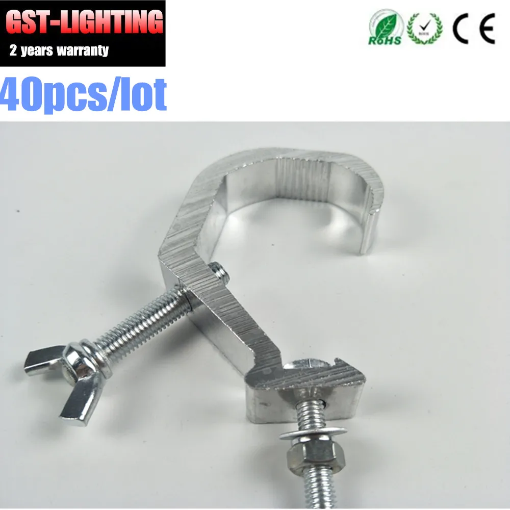 40pcs Fast Shipping Aluminium material hook Load Bearing 35kg Light clamp Pipe diameter 40-60mm