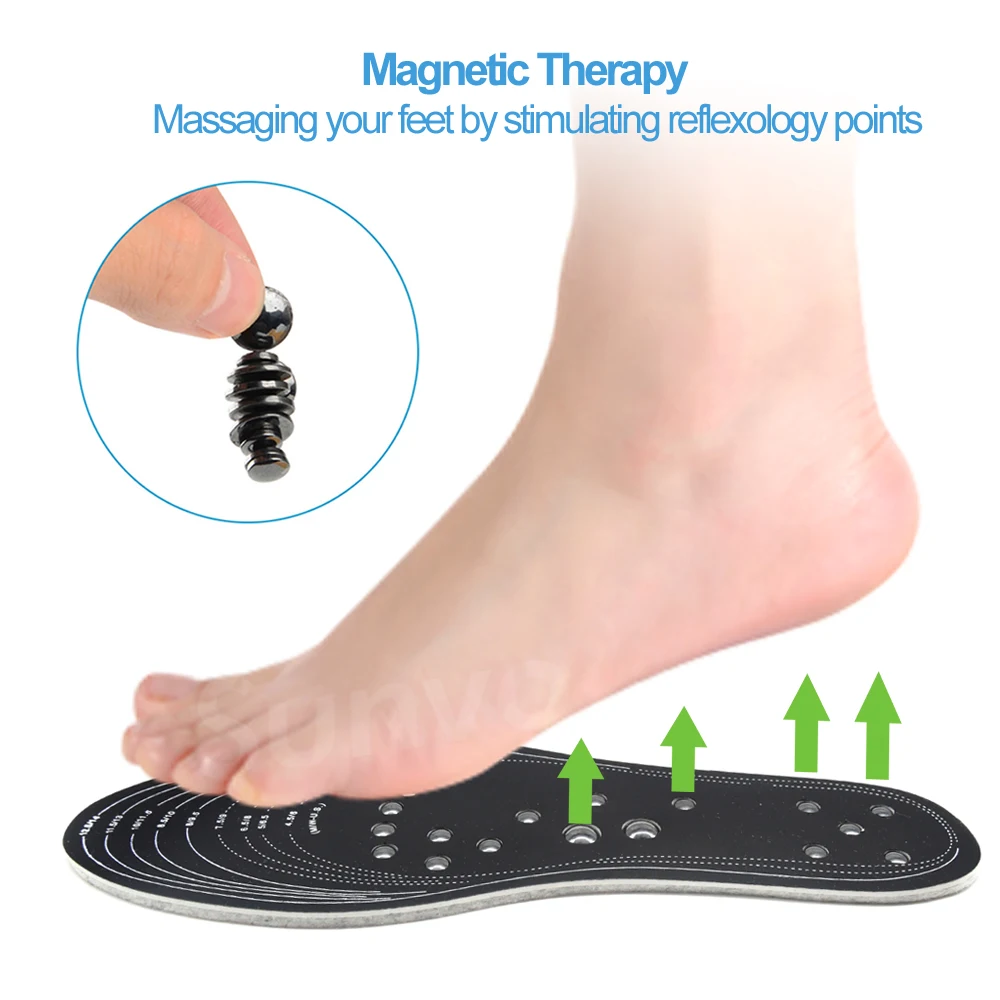 Magnetic Insoles for Massage Foot Slimming Weight Loss Memory Cotton Men Women Sport Shoes Pads Insert Dropshipping Insole Pad