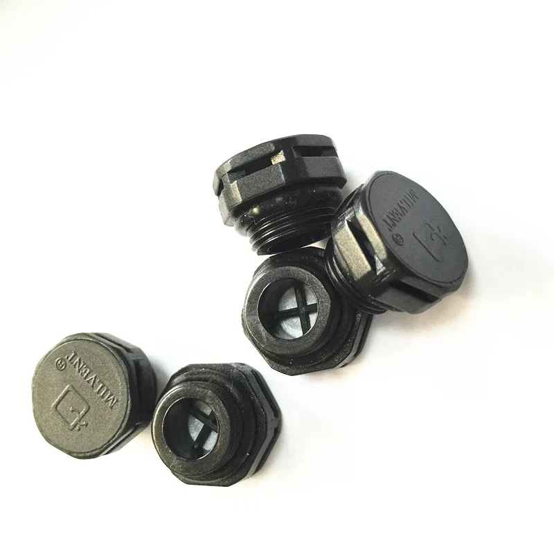 M12*1.0 short type Plastic Vent Plug with waterproof performance suitable for <5mm thickness of housing,protective vents