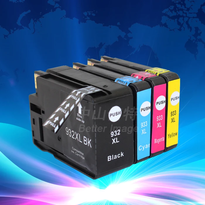 INK WAY 2 sets of compatible inkjet cartridges for HP932XL 933XL,full with ink and chips,ready to use