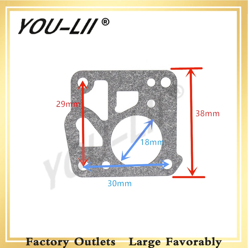 YOULII Free Shipping Carburetor Diaphragm Rebuild Repair Kit For Husqvarna 61 268 368