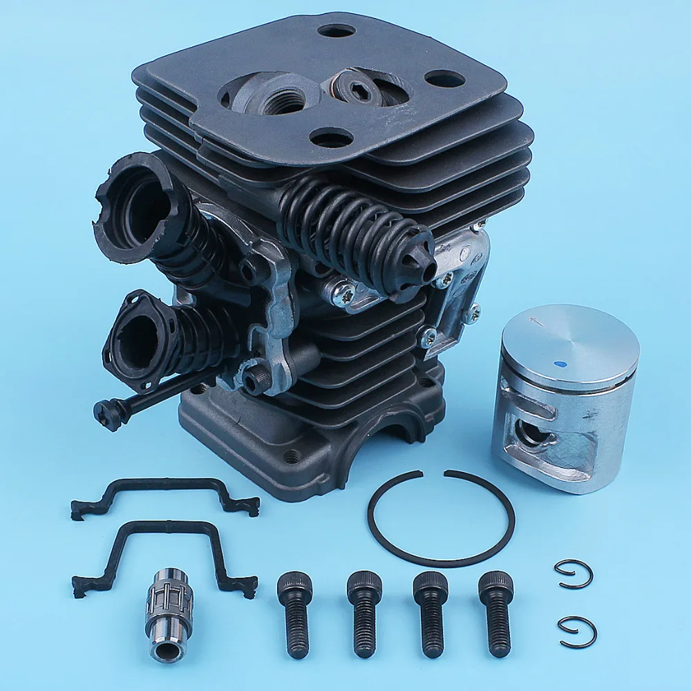 Nikasil-cilindro Piston Intake Manifold Junta Kit Peças de Reposição Motosserra Fit para Husqvarna 445 450 Rancher 445e 450e ii 42 mm