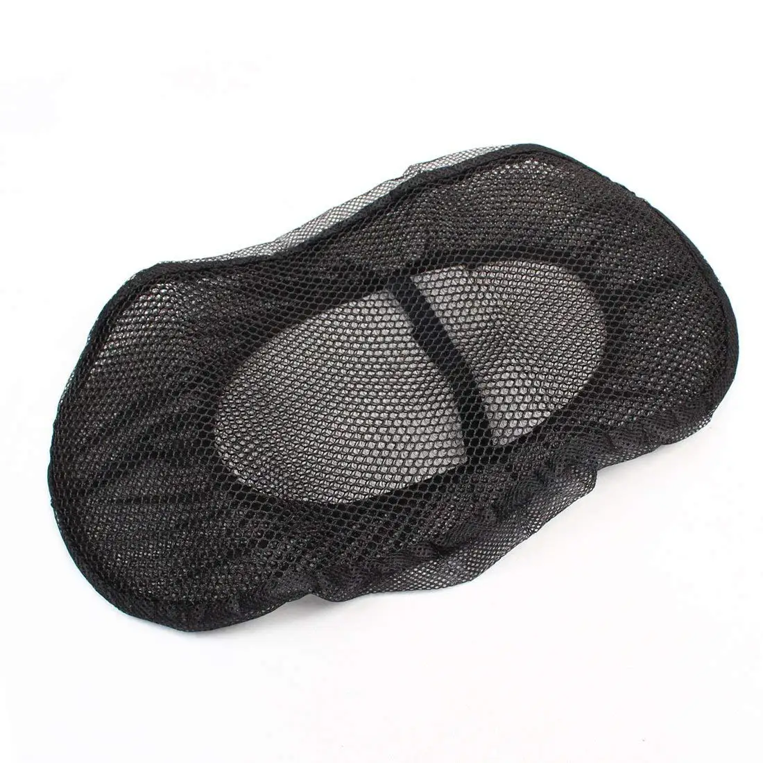 

uxcell Black Mesh Tertolon Stuff Heat Insulation Motorbike Seat Cover Cushion