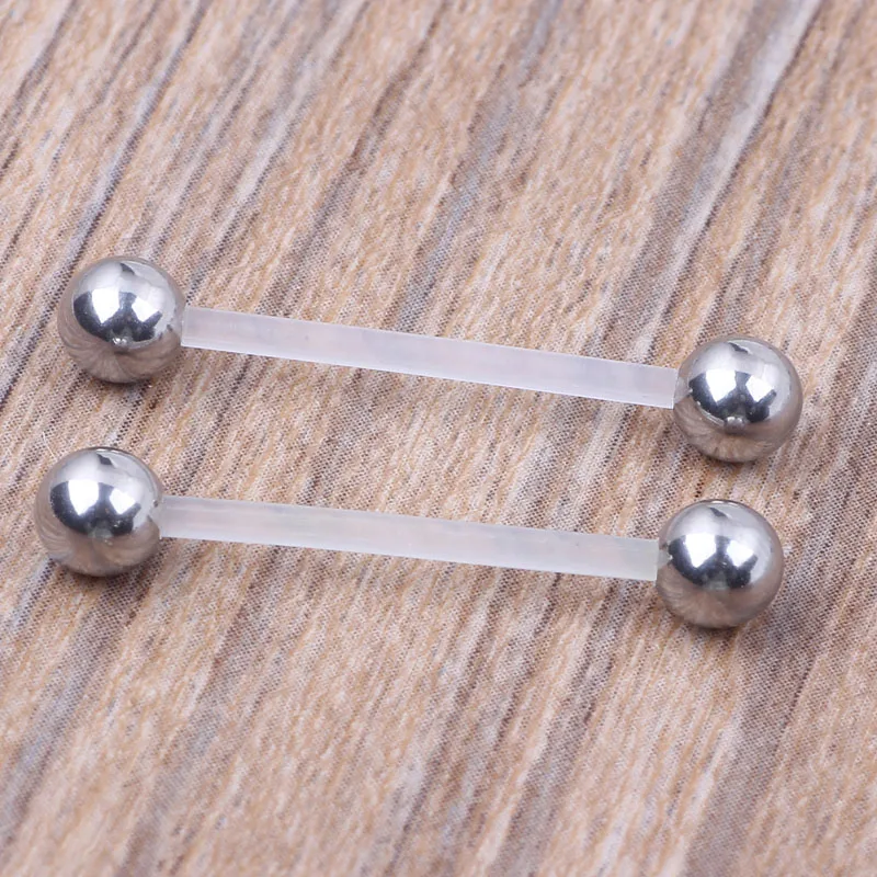 PTFE Pregnant Navel Belly Ring Piercing Stud Jewelry with Flexible bar for body jewelry Button rings