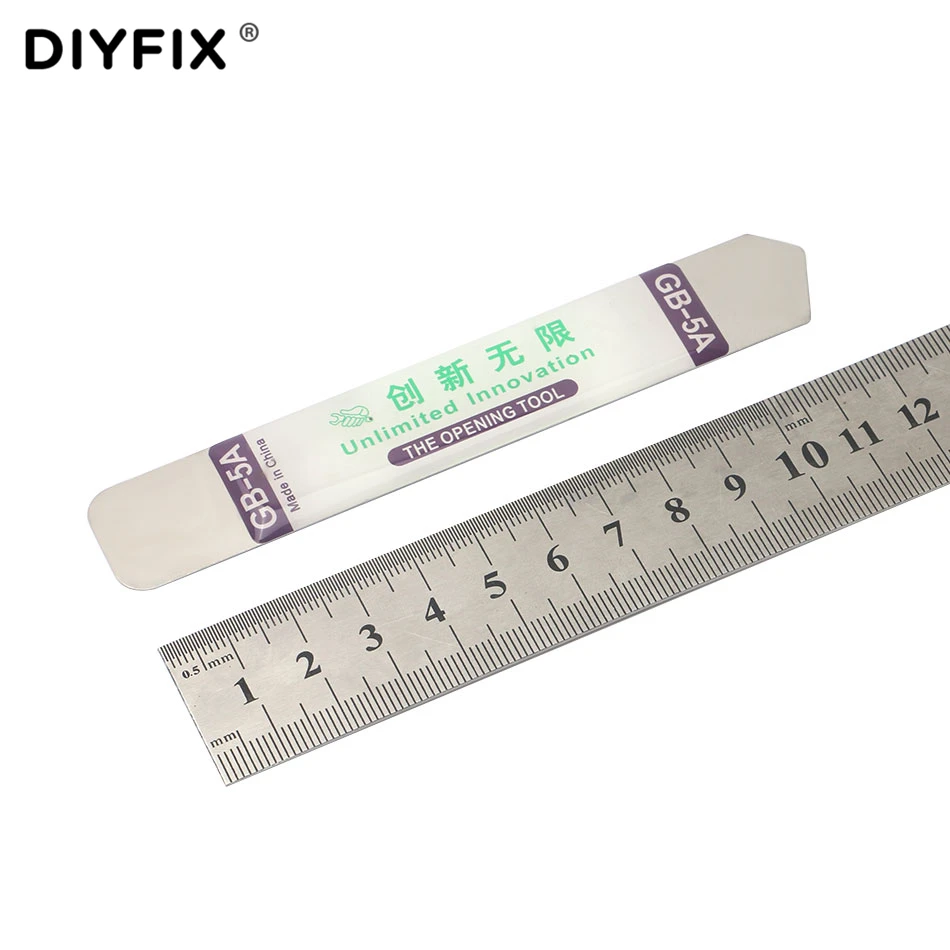 DIYFIX 2 قطعة لينة رقيقة الفولاذ المقاوم للصدأ شفرة حدق Spudger الهاتف اللوحي شاشة بطارية افتتاح أدوات ل فون باد سامسونج فتاحة