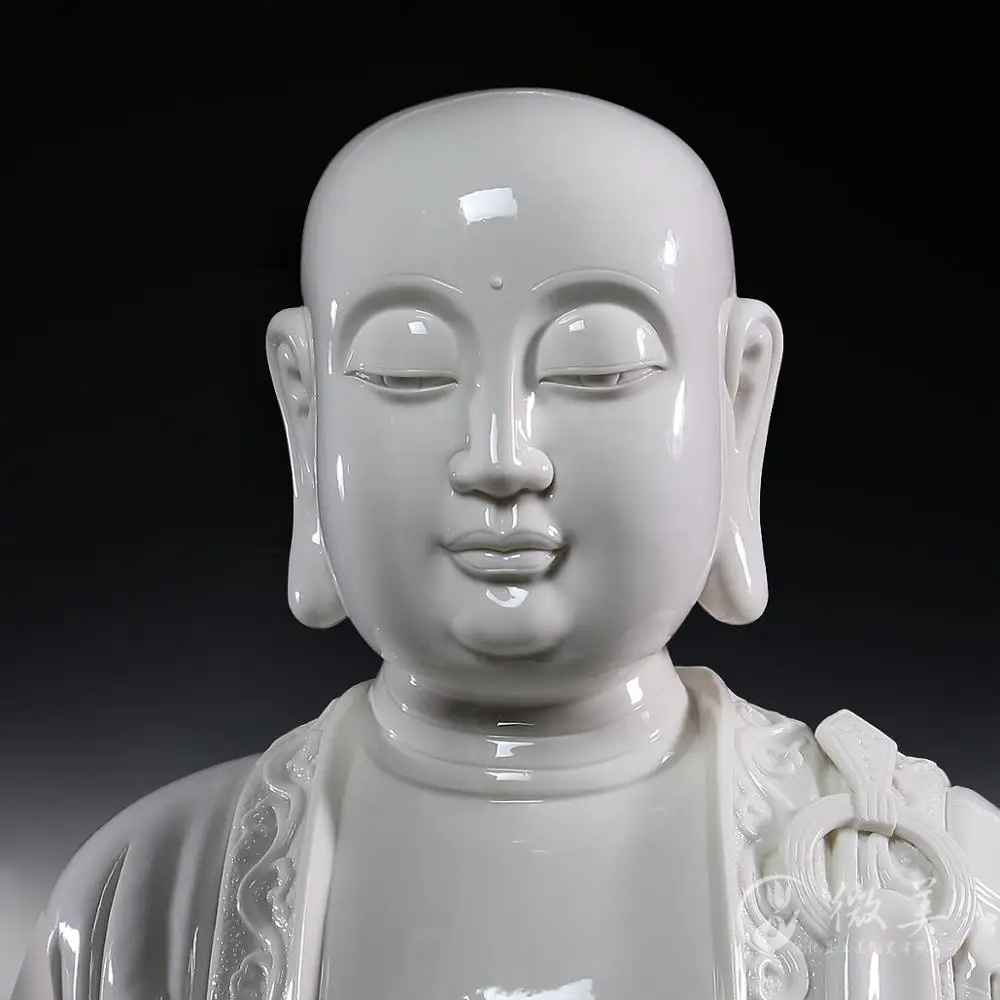 Dehua ceramics 105CM meters large head of Ksitigarbha Bodhisattva Jizo Buddha put Ephraim ceramic Po Sam