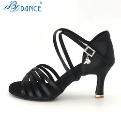 Latin Dance Shoes Female Adult High-end Upgrade BDdance Soft Bottom National Standard Export Latin Ballroom Shoes 216 TOP SHOE