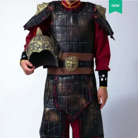 High Quality Chinese Soldier Costume Ancient Chinese Armor Costume For Men Historical Costume Ancient Dynasty Cosplay