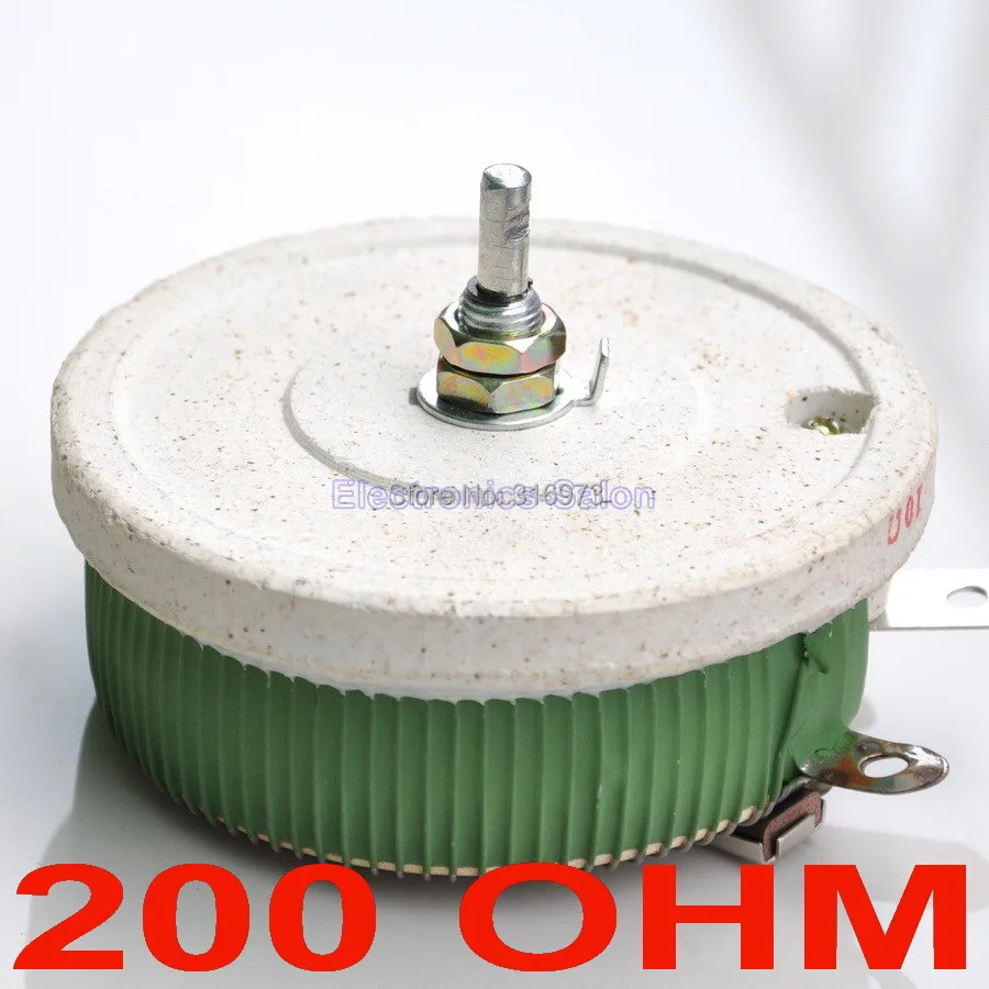 

200W 200 OHM High Power Wirewound Potentiometer, Rheostat, Variable Resistor, 200 Watts.