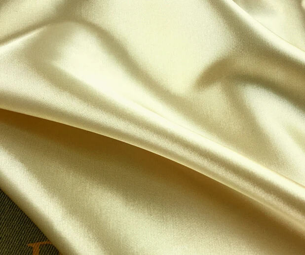 

3 meters 145cm 57" width apricot silk satin fabric for pajamas sewing and party decoration MM286