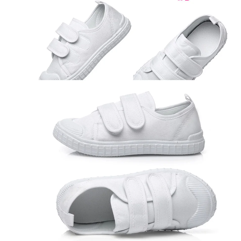 White Sneakers Canvas Shoes for Girls Boys Children School Student Dance gymnastics Casual Shoes Unisex sport white Shoes