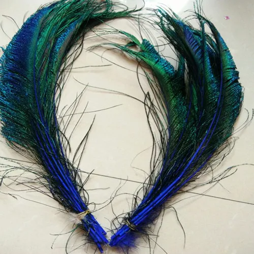 Wholesale 10pcs beautiful peacock feather sword left and right Symmetric 30-35 cm 12-14 inches color choice