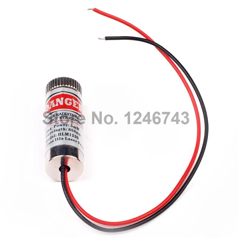 1PCS NEW 650nm 5mW Red Laser Line Module Glass Lens Focusable Industrial Class