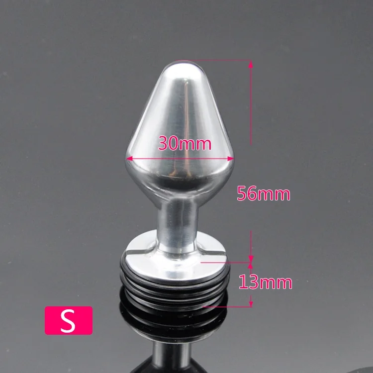 Unisex Electric Shock Stimulation Matel Aluminium Anal Plug G Spot Prostata Mager Adult Bondage Bdsm Sex Anus Toy 3 Size