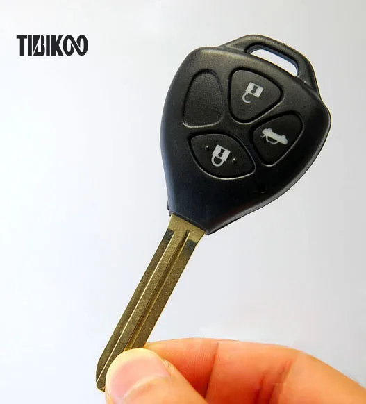 

5PCS Replacement 3 Buttons FOB Car Key Case For Toyota Camry Reiz Remote Key Shell Blanks + Free Shipping