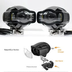 Motorcycle Fog light Universal 22-40mm IP65 LED Motorcycle Headlight For Yamaha For Kawasaki For BMW For Honda For KTM ATV UTV