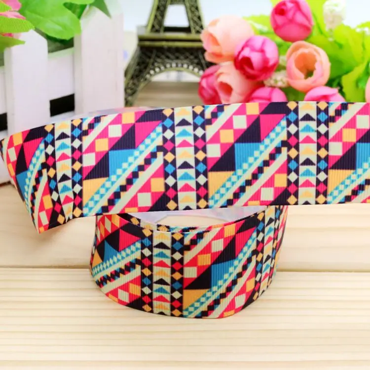 1.5inch  Tribe Printed Grosgrain Ribbon material Headwear Party Decoration Diy Wholesale Craft 38mm P5092