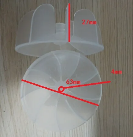 توربين ind لتجفيف الشعر ، شفرة مروحة لصالون الحلاقة ، بفتحة 4 مللي متر ، قطر H27mm 62 مللي متر ، قناة مشتركة ، أبيض