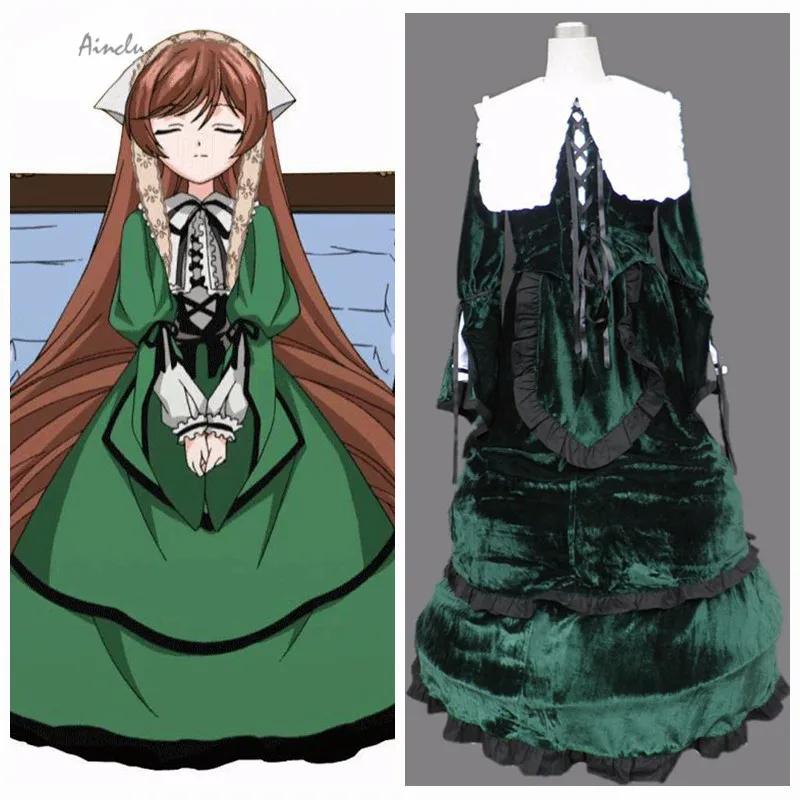 

Ainclu Hot Selling Costume Rozen Maiden Anime Suiseiseki Halloween Cosplay For kids costume and adult costume