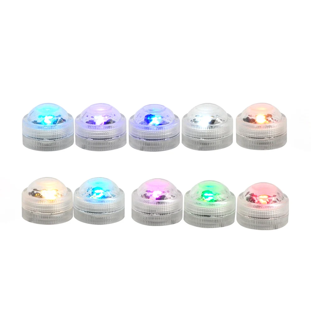 Kitosun Waterproof Submersible LED Lights Battery Operated Mini LED Remote Controlled Light for Vase Pool Smoking Shisha Decor