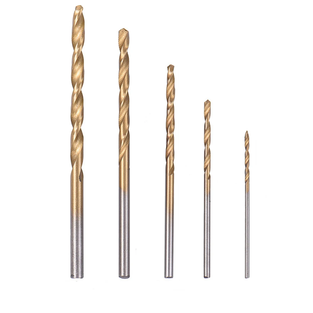 ZENHOSIT Mini Twist Drill Metric High Speed Steel 50pcs 1-3mm Round Shank Drill Bit Set 4Sizes For Wood Plastic Woodworking