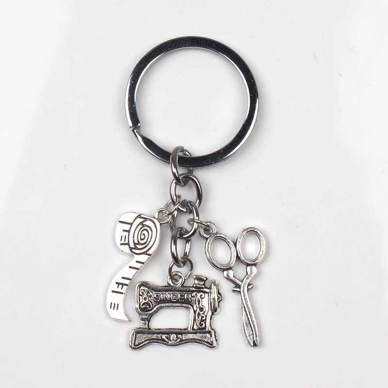 

Fashion Jewelry Sewing Machine Keychain, Seamstress Key Chain, Quilters Keychain Dres S Elegant