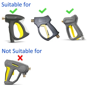 Hochdruckwasserpistole mit M22 -Einlass, Ausgang für Karcher HD HDS Hochdruck -Waschmaschine, alte Modelle, Autowaschanlage, 345Bar, 5000psi 8 Hauptkarger -Druckreiniger - №8