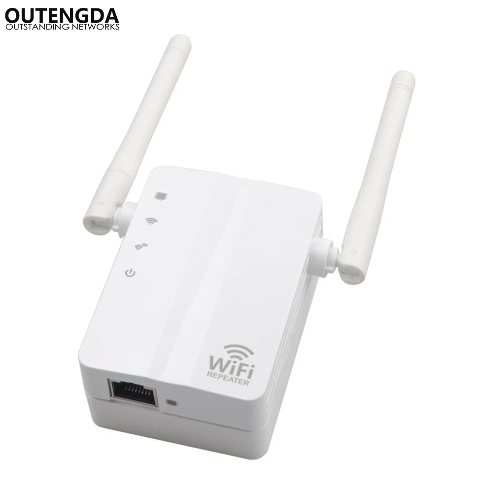 Wireless WiFi Repeater 300Mbps Network AP Router Dual Antennas Repetidor Wifi Signal Amplifier Extender 802.11n/b/g with WPS