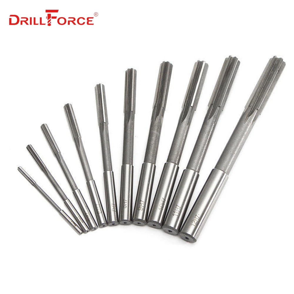 1PC 1-20mm HSS H7 Reamer Machine HSS Straight Shank Milling Reamer Chucking Reamer(2/3/4/5/6/7/8/9/10/11/12/13/14/15/17/18/20mm)