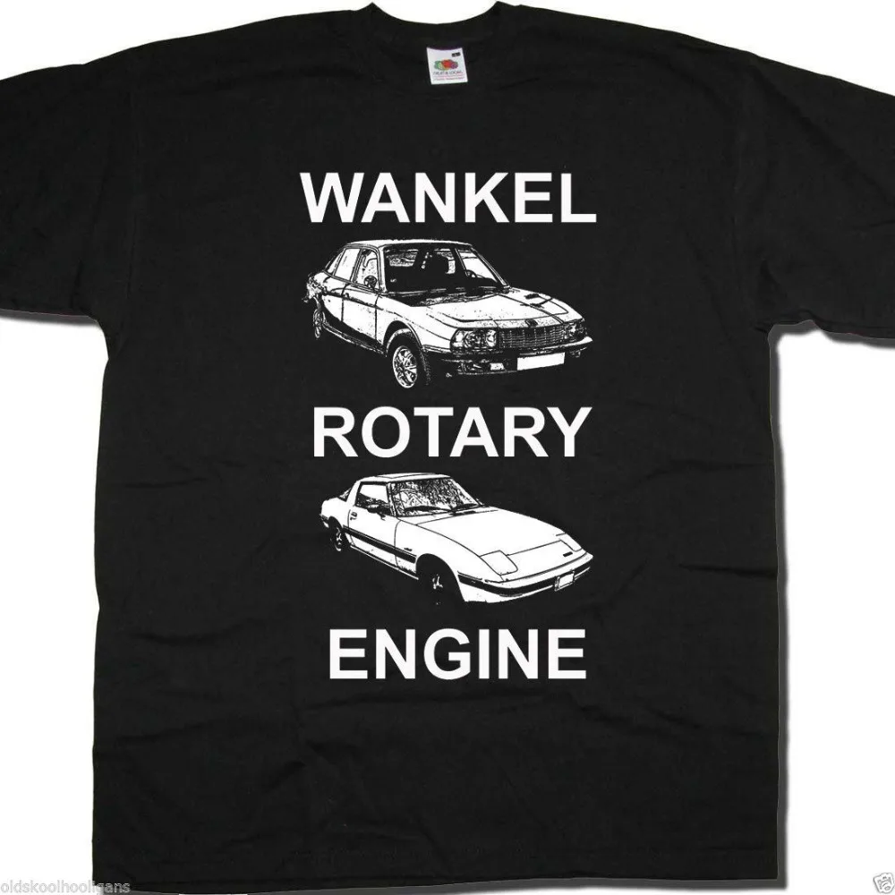 Wankel Rotary Engine T Shirt Cult Automotive Classic Car Ro80 Rx7 Fab! 100% Cotton Mens Summer Sale Funny Tee Shirts