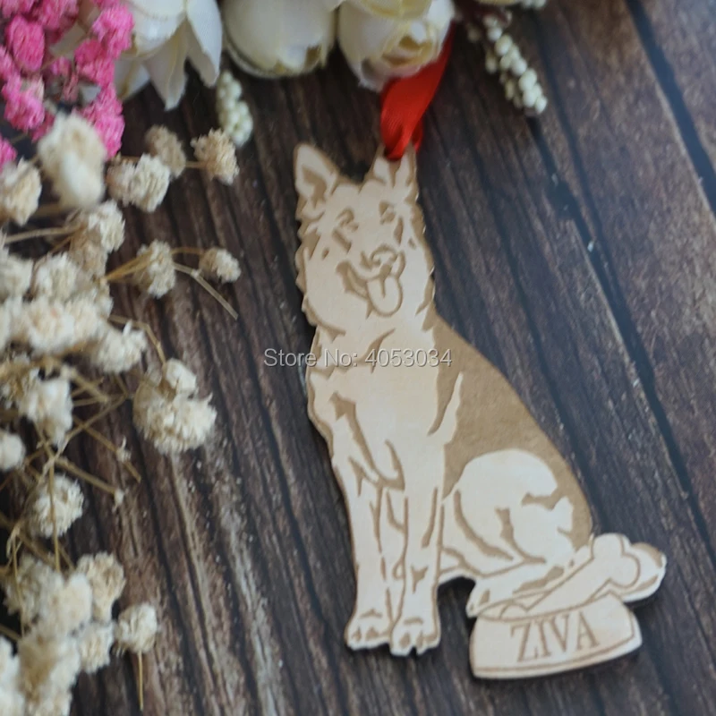 Christmas Holiday Ornament   German Shepherd Ornament  Personalized Dog Ornament  Dog Lover Gift