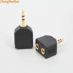 ChengHaoRan 1pcs 3.5mm to 3.5mm 1 Male to 2 Female 1 to 2 Audio Splitter Adapter for Computer Speaker Earphone Headphone