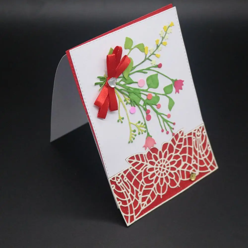 AZSG FLOWER Cutting Dies For DIY Scrapbooking Dies Decoretive Embossing DIY Decoative Cards Die Cutter