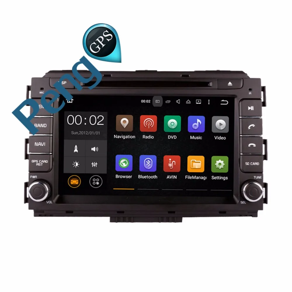 2 Din Car Radio Android 8.0 Car CD DVD Player for KIA Carnival Sedona 2014 2015 2016 2017 GPS Navigation 1080P Video HD Headunit