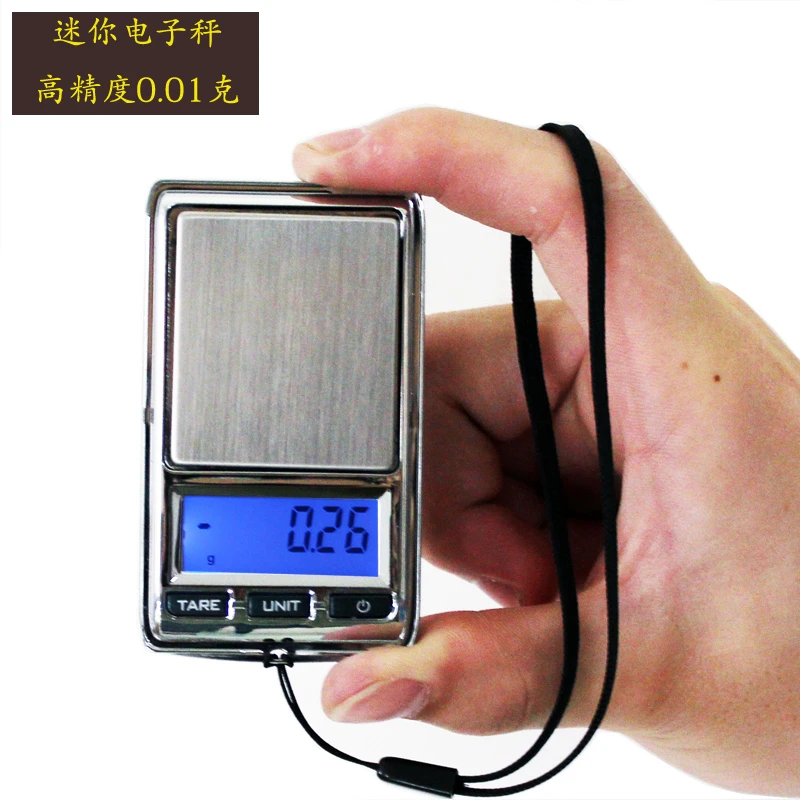 0.01g 200g Mini Electronic Diamond Gram Pocket Scale 0.01g Accuracy LCD Digital Jewelry Scales Lab Gem Carat Weight Balance