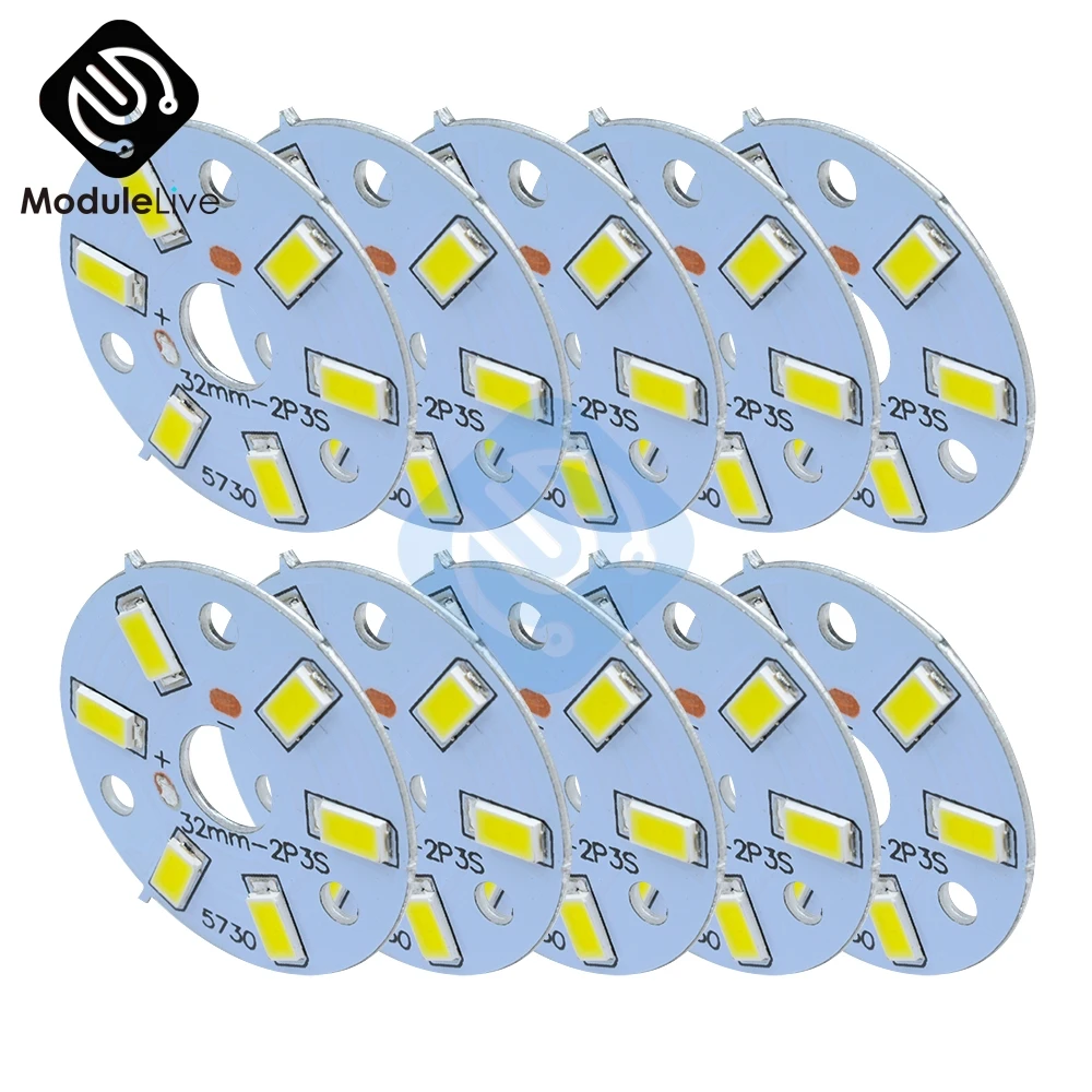 10PCS 3W 5730 White LED Emitting Diode SMD Highlight Lamp Panel LED Board